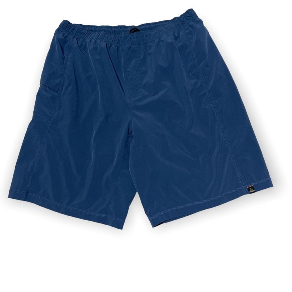 Prana Mens Blue Flex Athletic Workout Lined Shorts X-Large